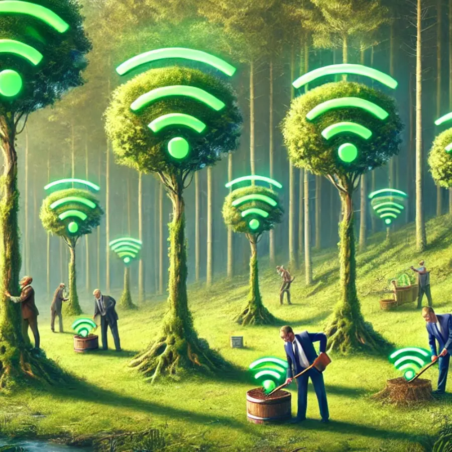 O Futuro das Árvores: Quando a Natureza Se Conecta com a Tecnologia