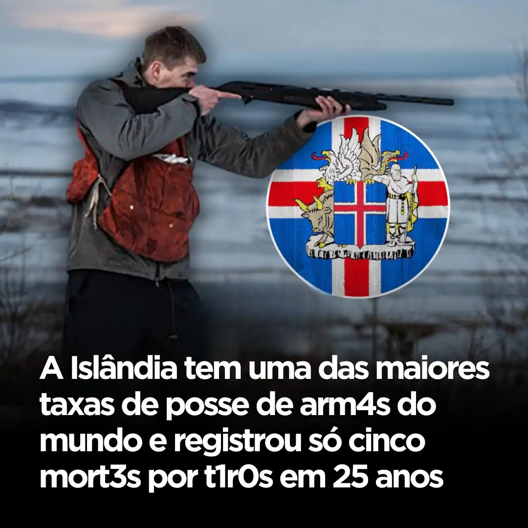 A Islândia tem uma das maiores taxas de posse de armas do mundo