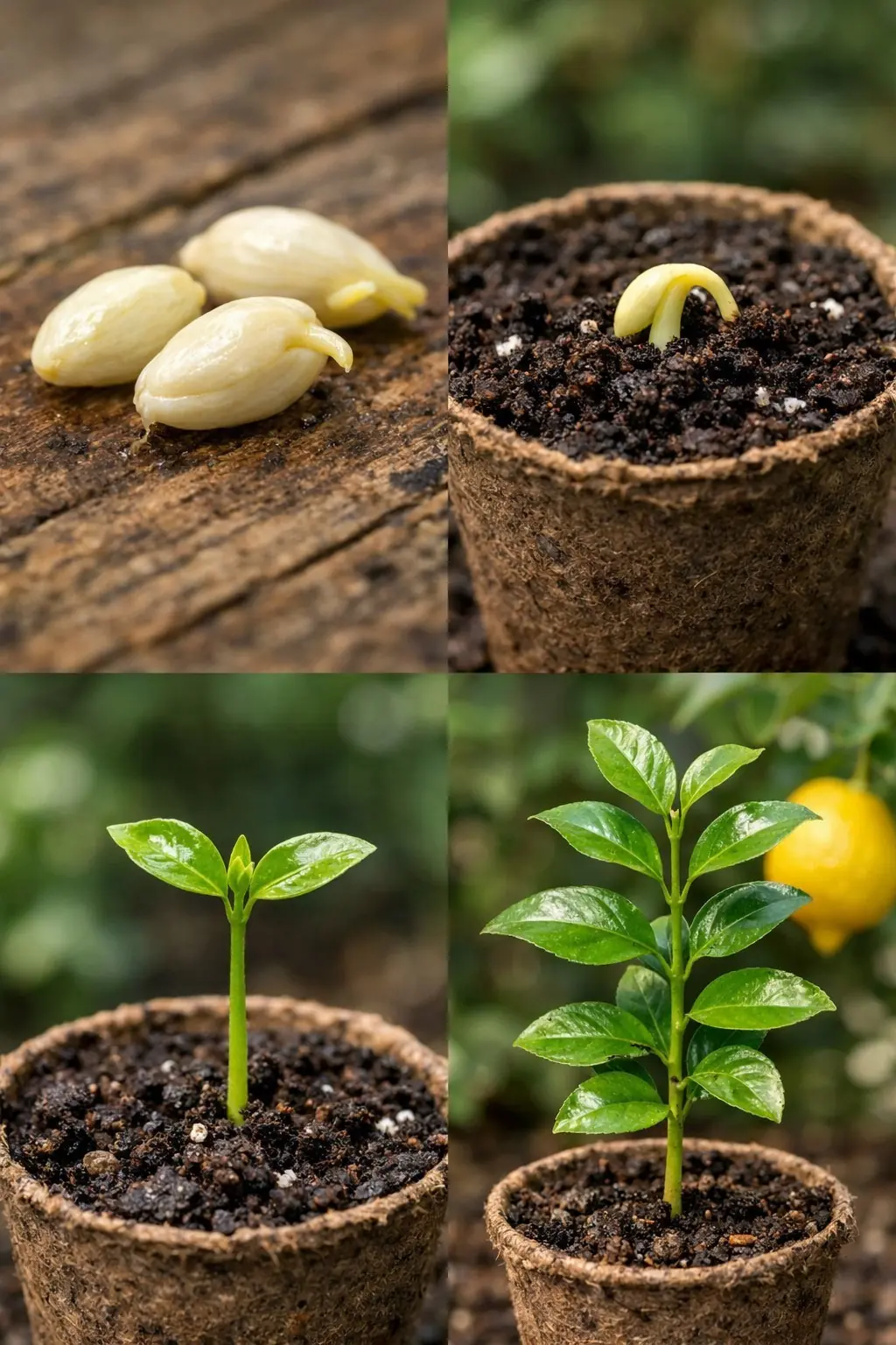 Você terá uma linda muda de limão em 30 dias: a técnica da semente descascada
