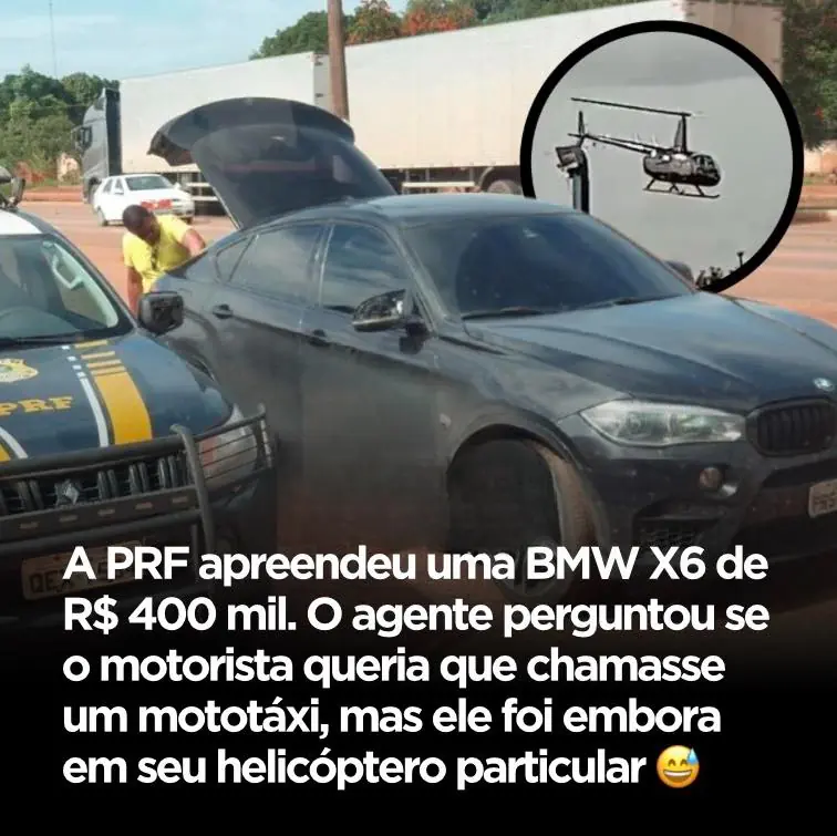 Uma abordagem da Polícia Rodoviária Federal terminou