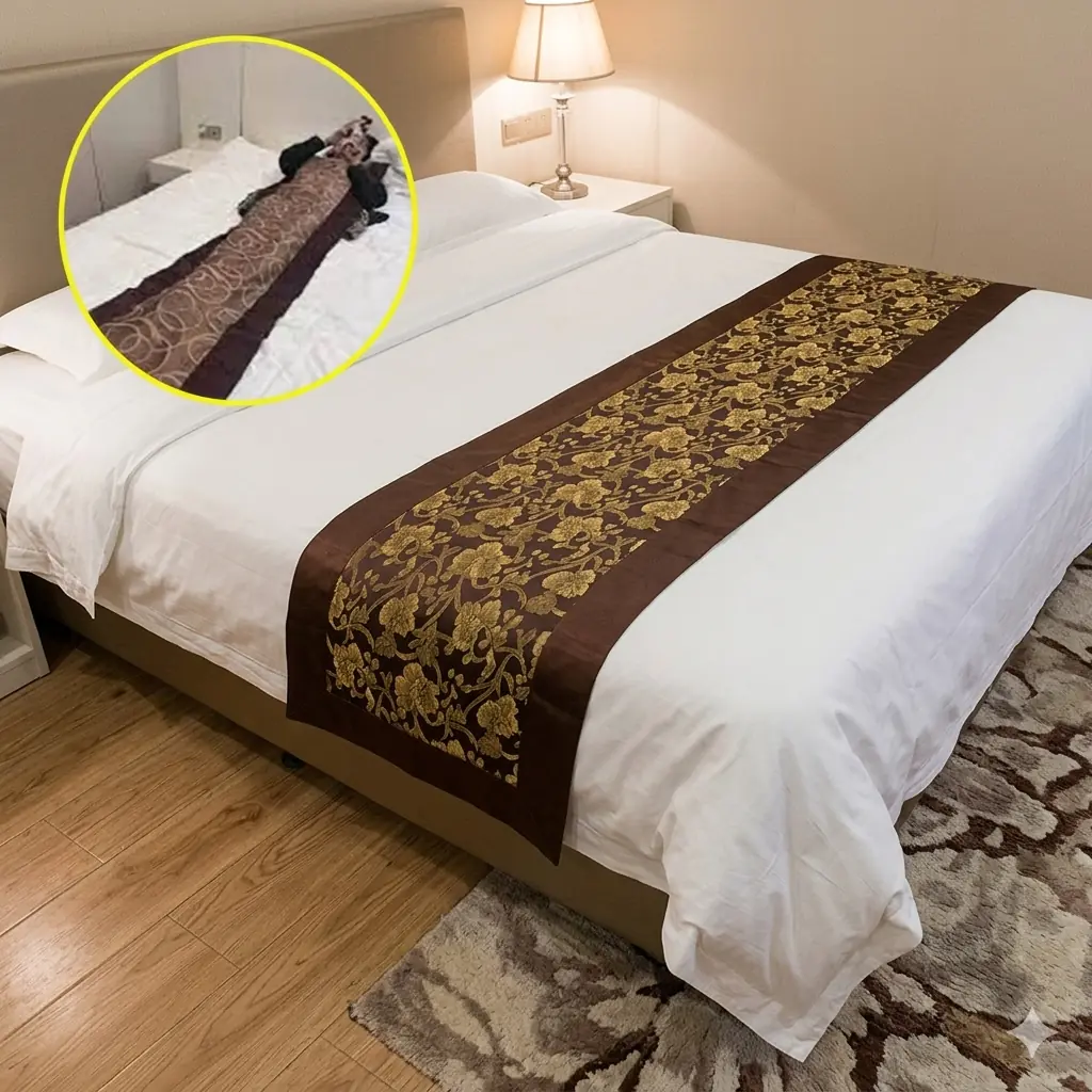 Por que os hotéis sempre colocam um pano sobre a cama? O detalhe que quase ninguém percebe