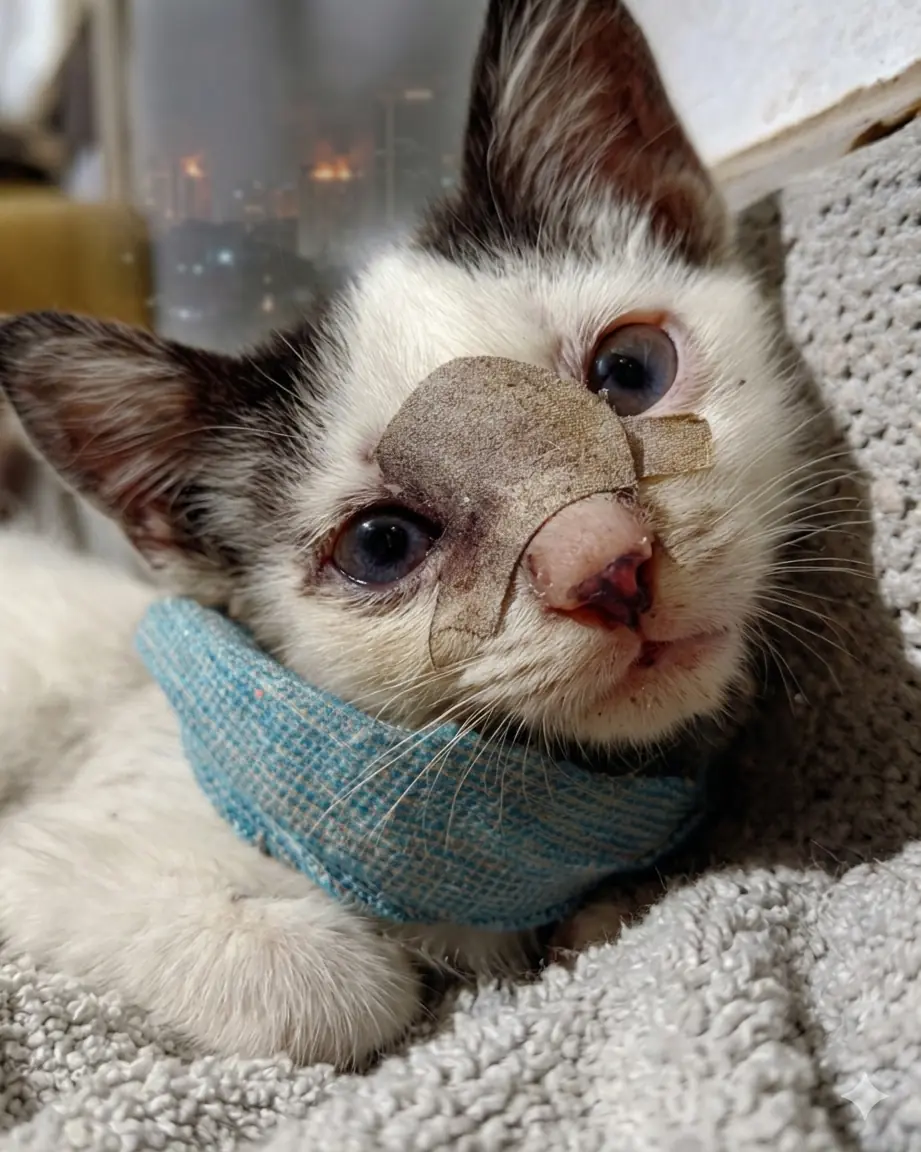 Scarlett, a gata que atravessou o fogo 5 vezes para salvar seus filhotes e emocionou o mundo