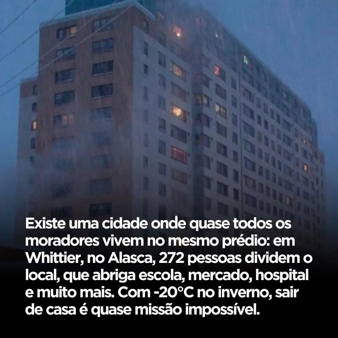 Parece coisa de filme… mas é real. Existe mesmo um lugar onde quase toda a cidade