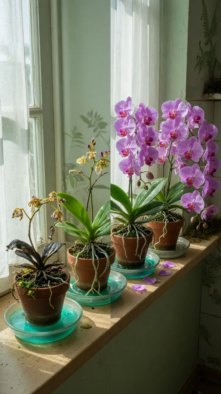 Surpresa! Esta água mágica revive instantaneamente qualquer orquídea em decomposição