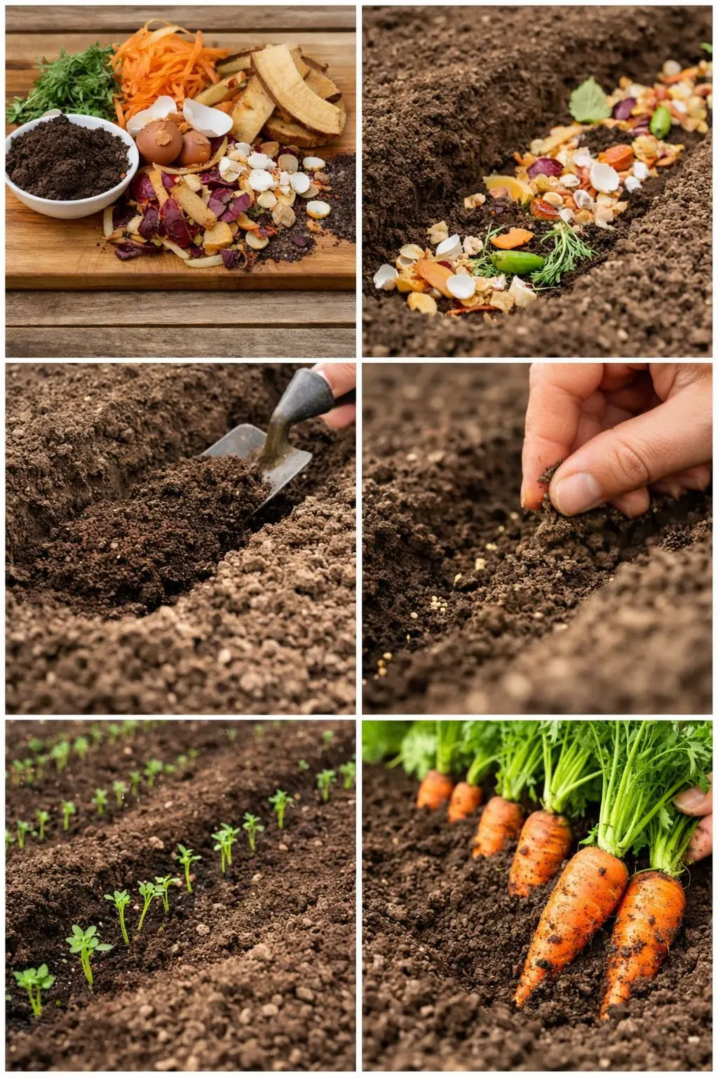 Como cultivar cenouras com surpreendente facilidade usando restos de cozinha