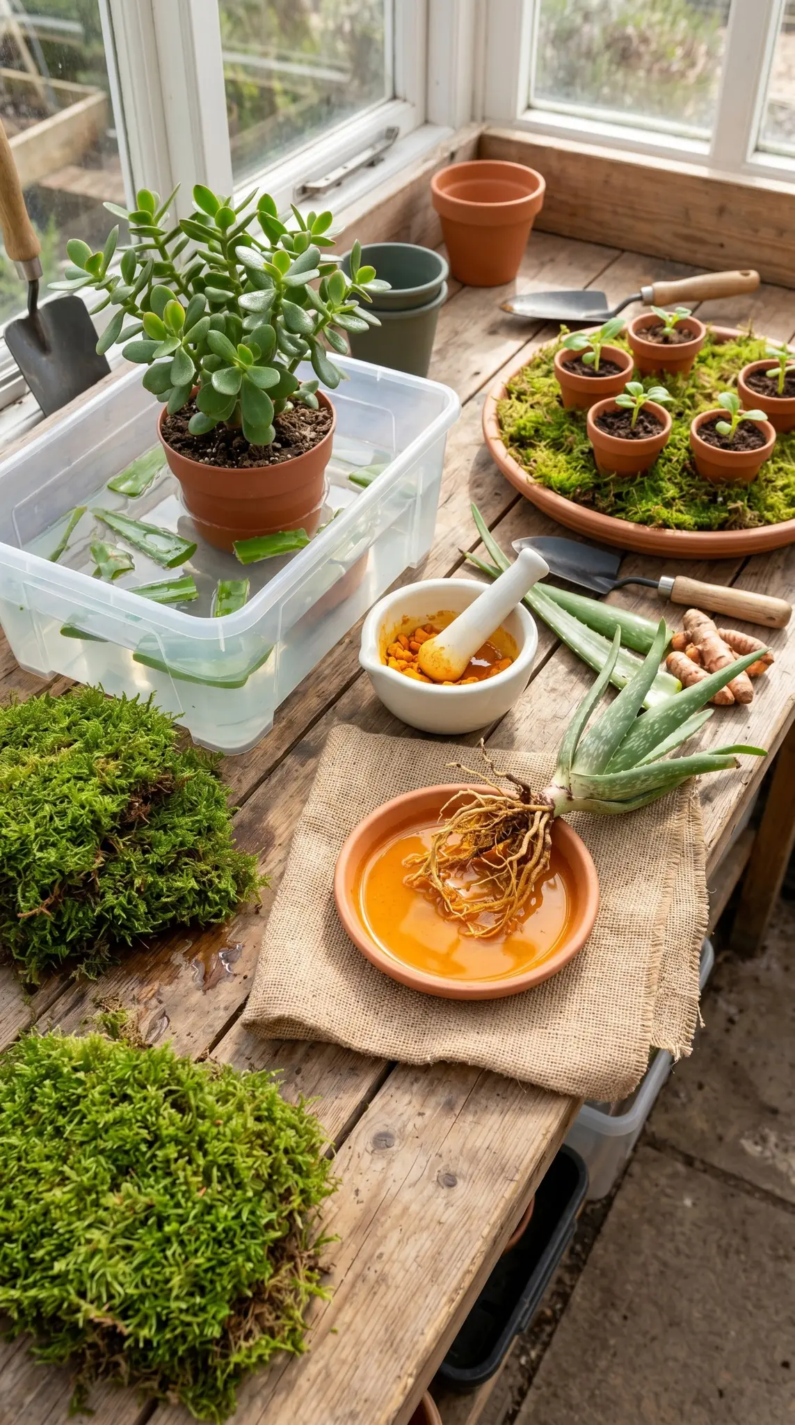 Cómo hacer un fertilizante natural: el método con aloe y cúrcuma.