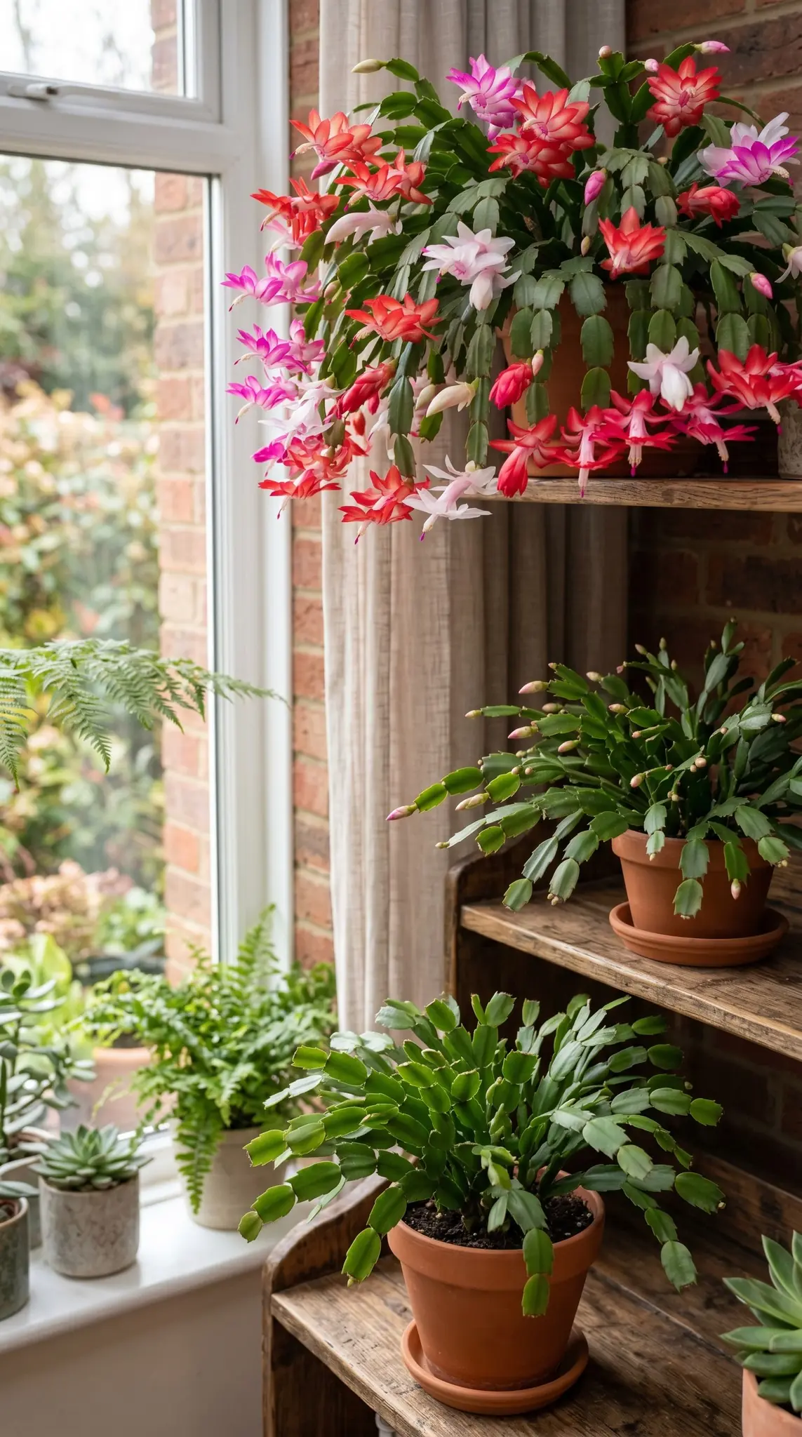 Cómo hacer florecer el cactus navideño durante todo el año