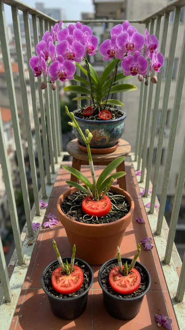 Transforme suas orquídeas com uma única fatia de tomate
