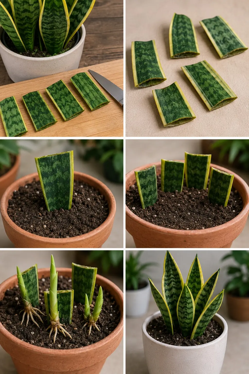 Como cultivar uma planta-cobra com surpreendente facilidade usando restos de cozinha