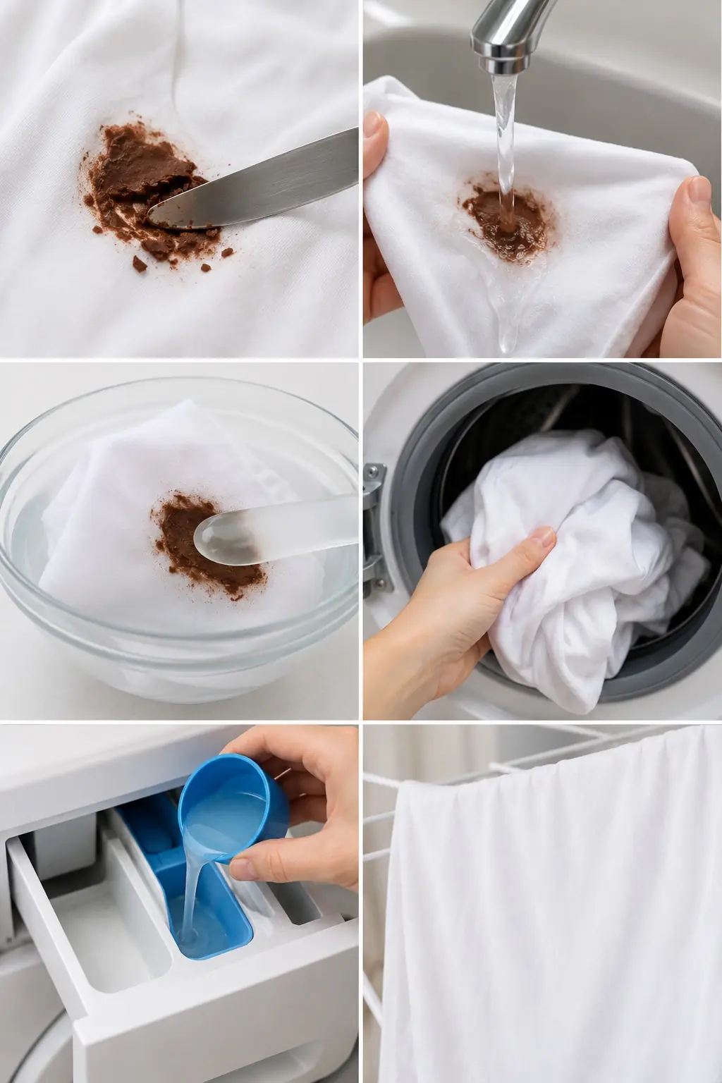 Aqui está o único truque para se livrar das manchas de chocolate. Um ingrediente milagroso que os elimina imediatamente