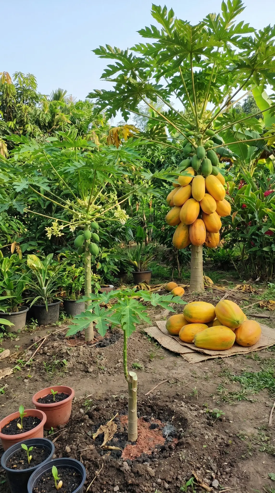 Papaias Gigantes em Casa: Guia Completo de Propagação e Enxertia para Frutos Abundantes