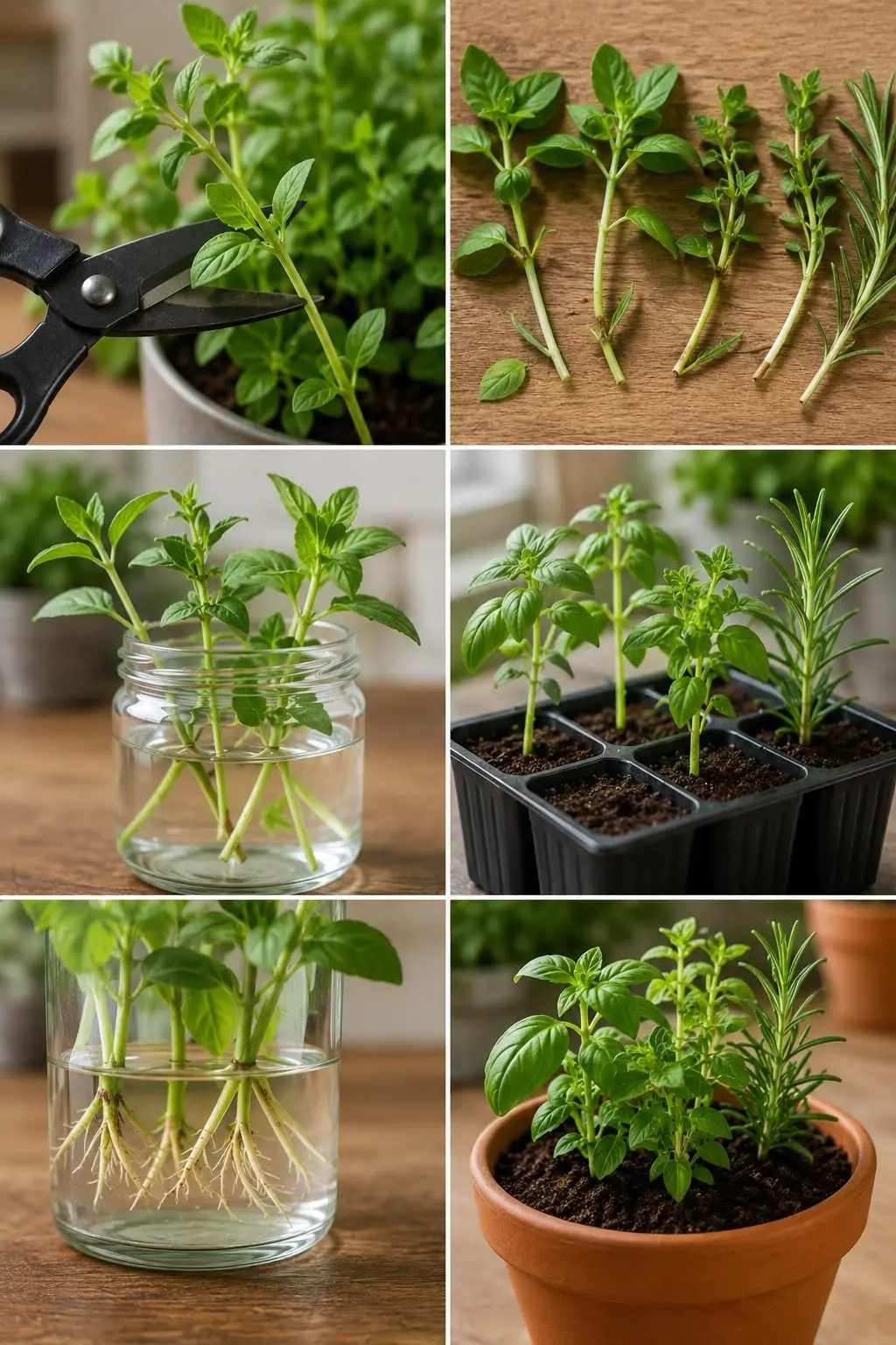 Enraízes em dias! A maneira mais fácil de propagar ervas aromáticas em casa.