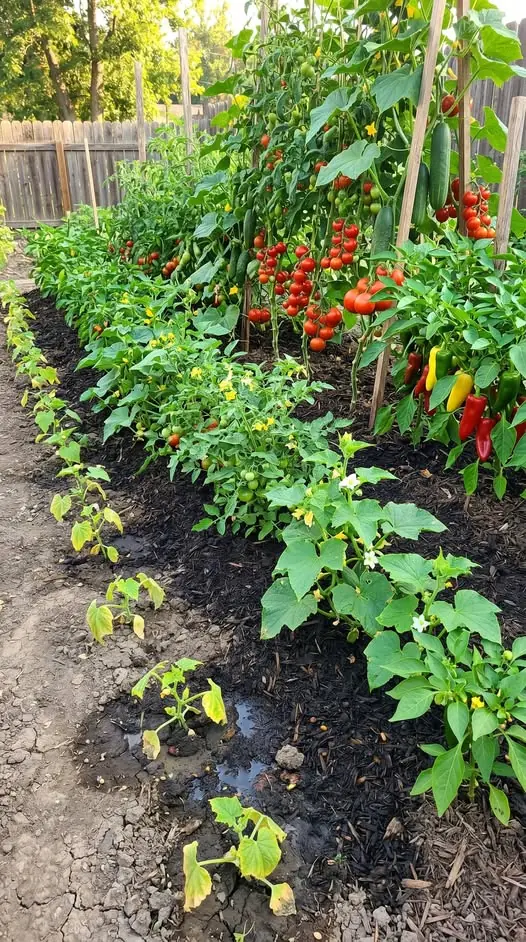 Até mesmo pepinos, tomates e pimentões com aparência murcha começarão a crescer instantaneamente e se manterão saudáveis ​​com este fertilizante natural!
