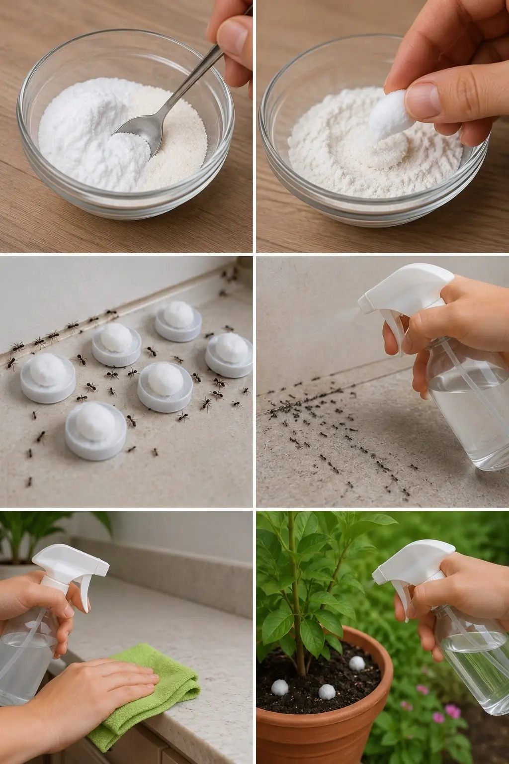 Um remédio caseiro natural para eliminar formigas da sua casa, plantas e jardim.