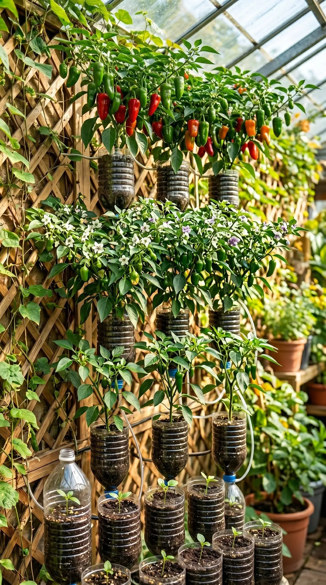 Pimenta Sempre Abundante: Como Cultivar Pimentas em Garrafas Plásticas com Colheita o Ano Todo