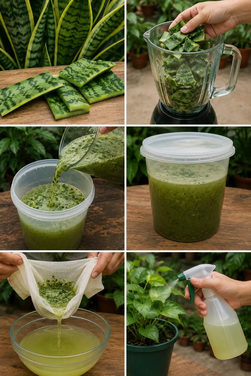 Eu fertilizo 1.000 plantas com isso — e não me custa nada! Fertilizante caseiro de Sansevieria