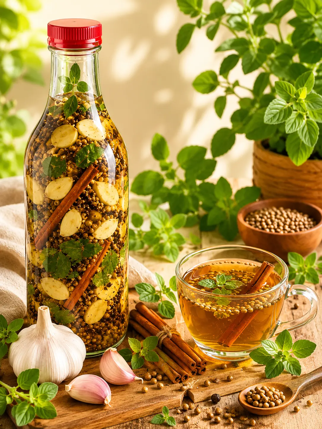 Infusão de Alho e Orégano: O Antibiótico Natural que Fortalece a Imunidade e Protege as Vias Respiratórias