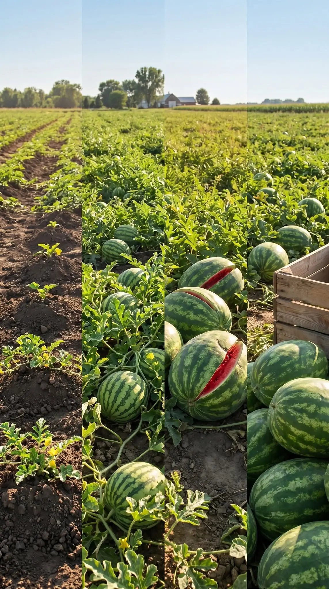 Melancias Gigantes e Doces: O Método Natural para Colheitas de Verão Incrivelmente Saborosas