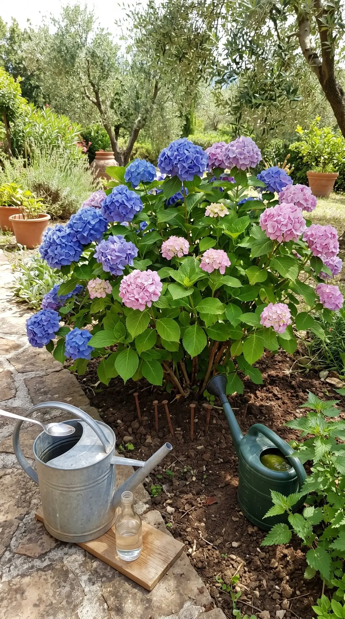 Hortensias, solo una cucharada es suficiente y en poco más de 20 horas verás ¡qué cambio!