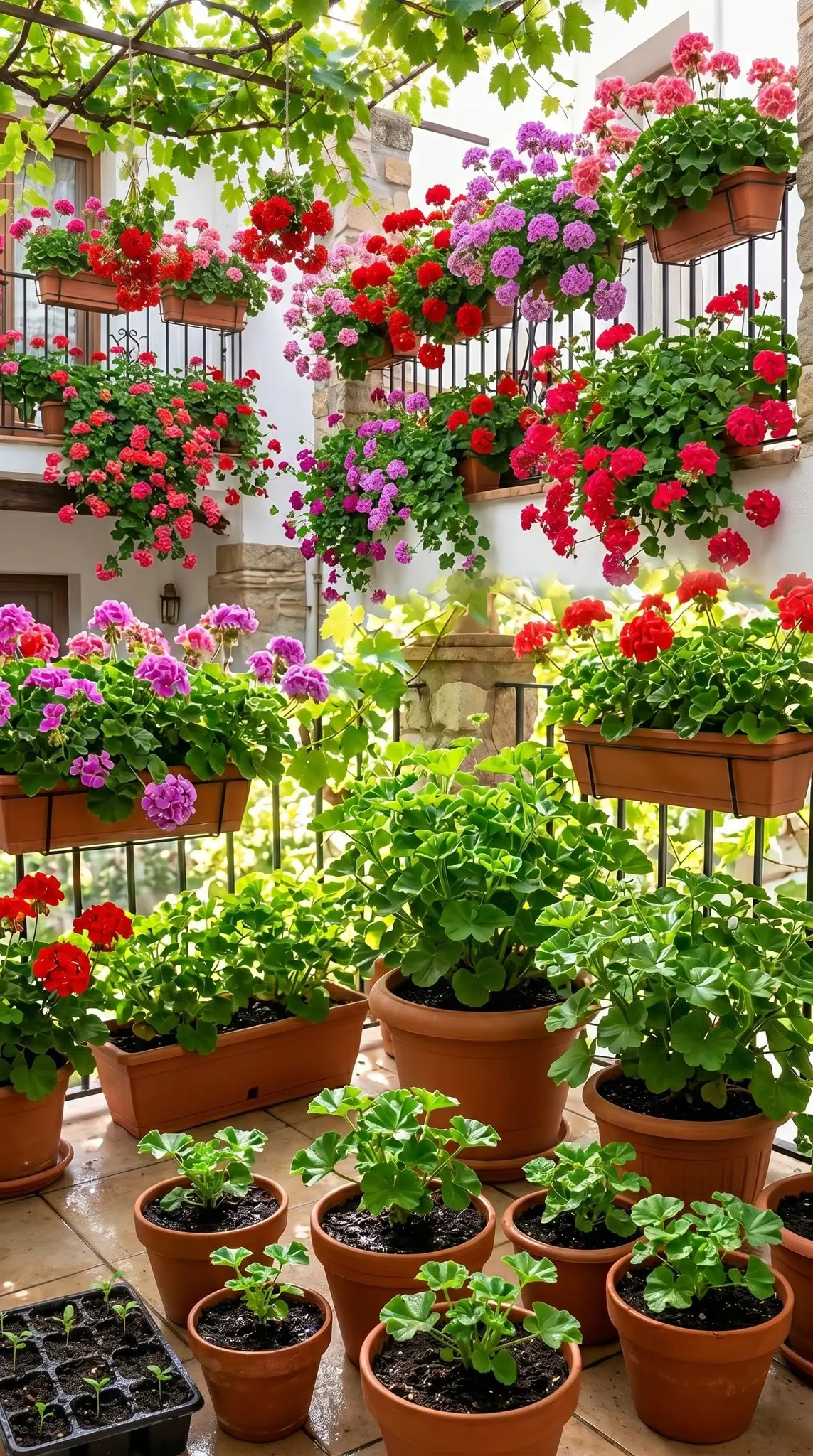 Así es como tener geranios llenos de flores: hay que regarlos así para tenerlos siempre frondosos