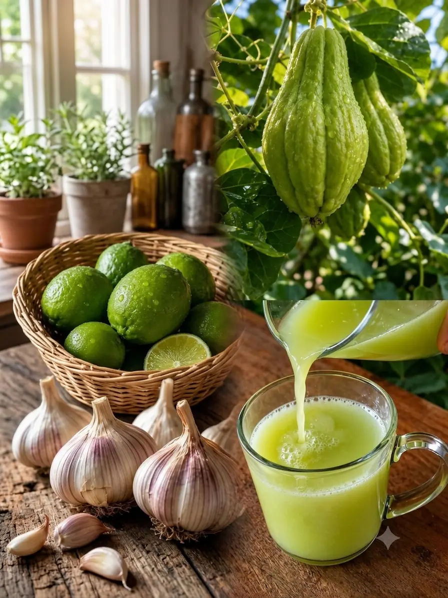 Chuchu, Alho e Limão: O Trio Natural para Apoiar a Saúde das Articulações e a Circulação