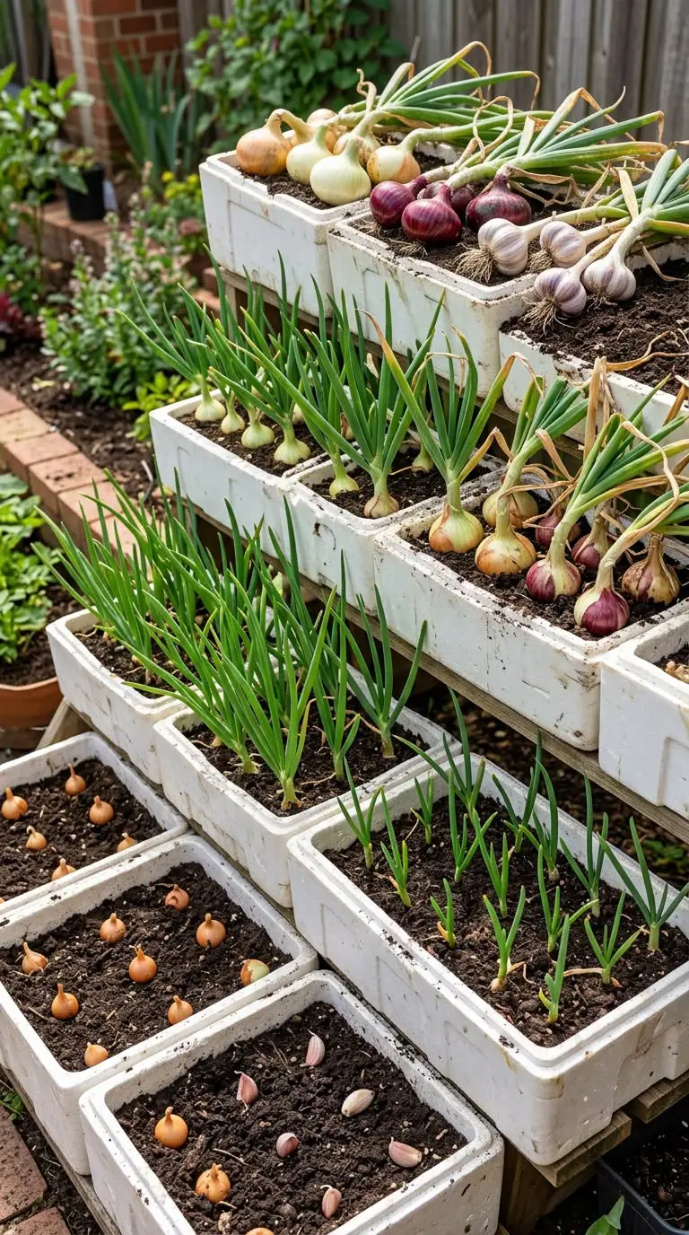 Cultivo Inteligente: Como Plantar Cebolas e Alhos em Caixa de Isopor e Garantir Colheita Abundante