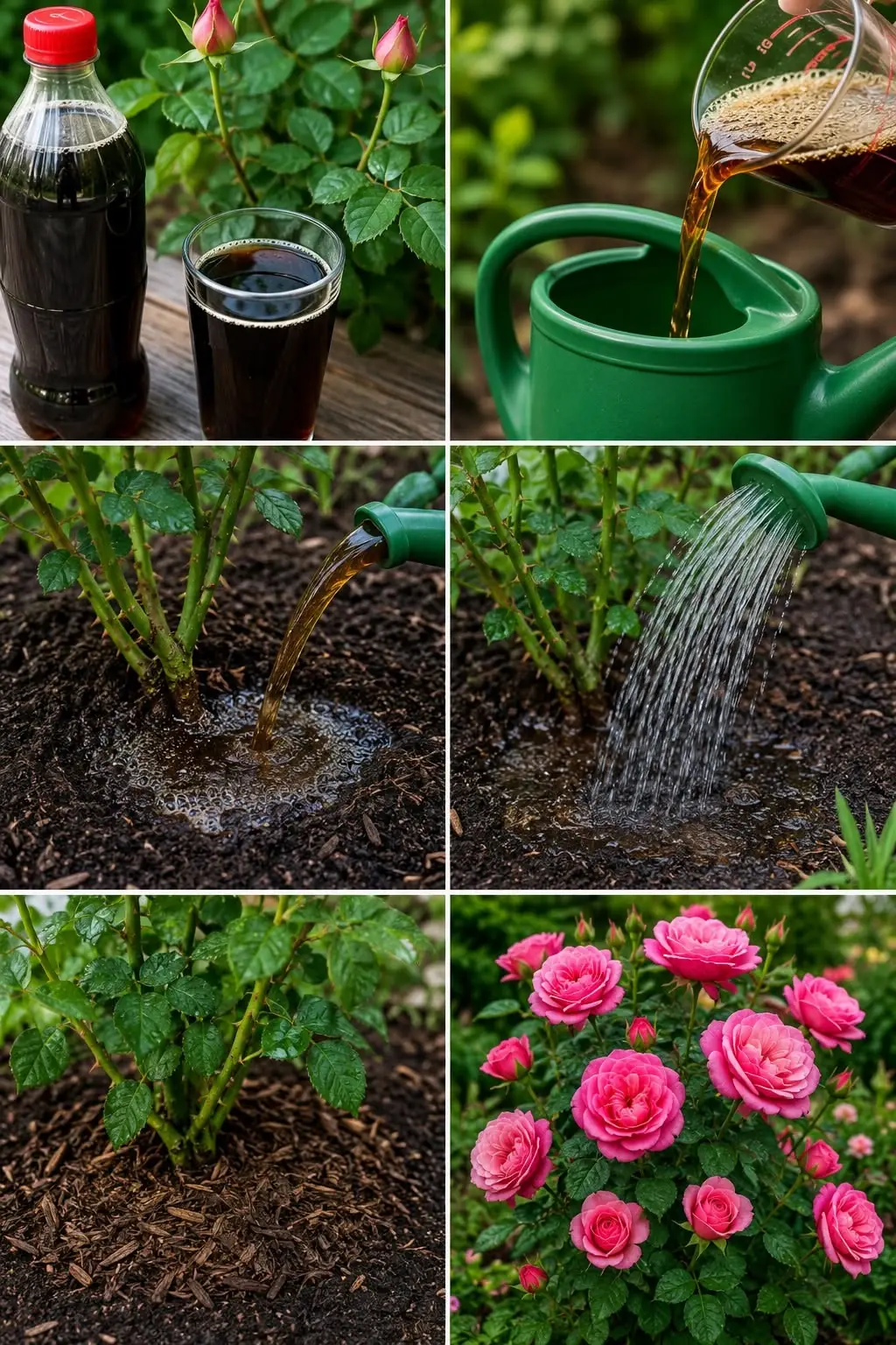 Apenas Coca-Cola: um truque surpreendente para fazer rosas crescerem e florescerem o ano todo.
