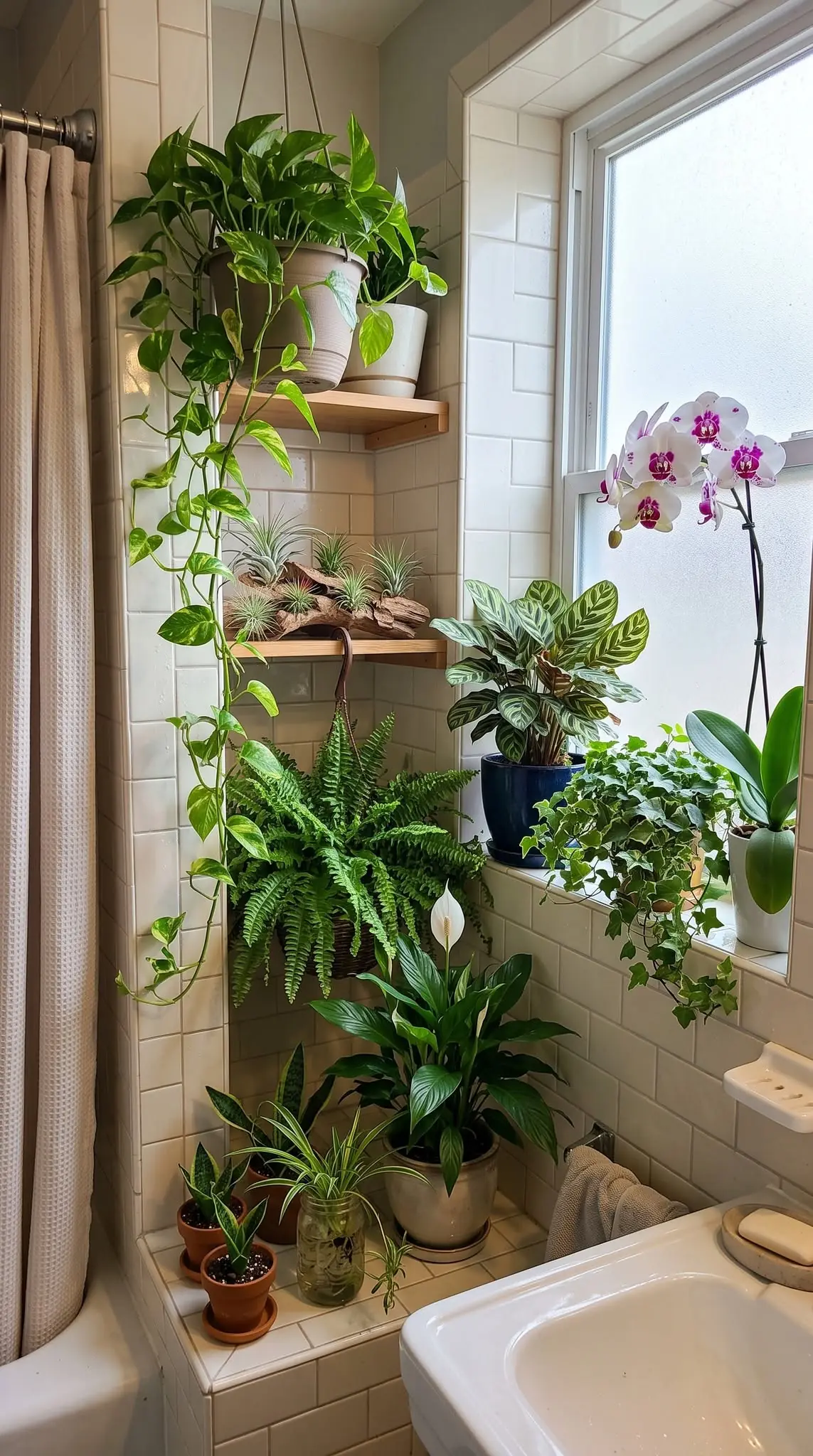 10 plantas que absorben la humedad en el baño