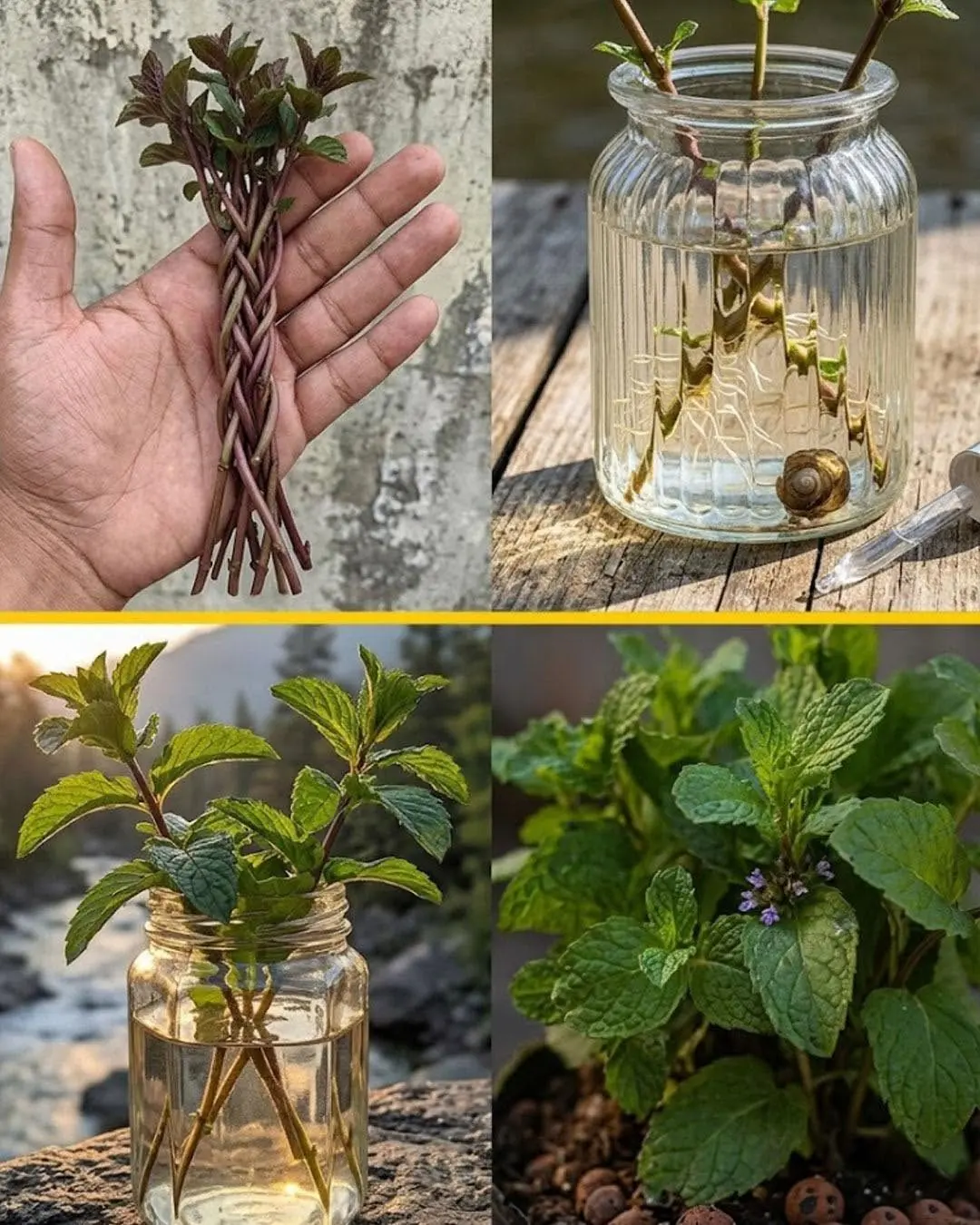 Como cultivar hortelã em casa a partir de estacas... Guia completo...
