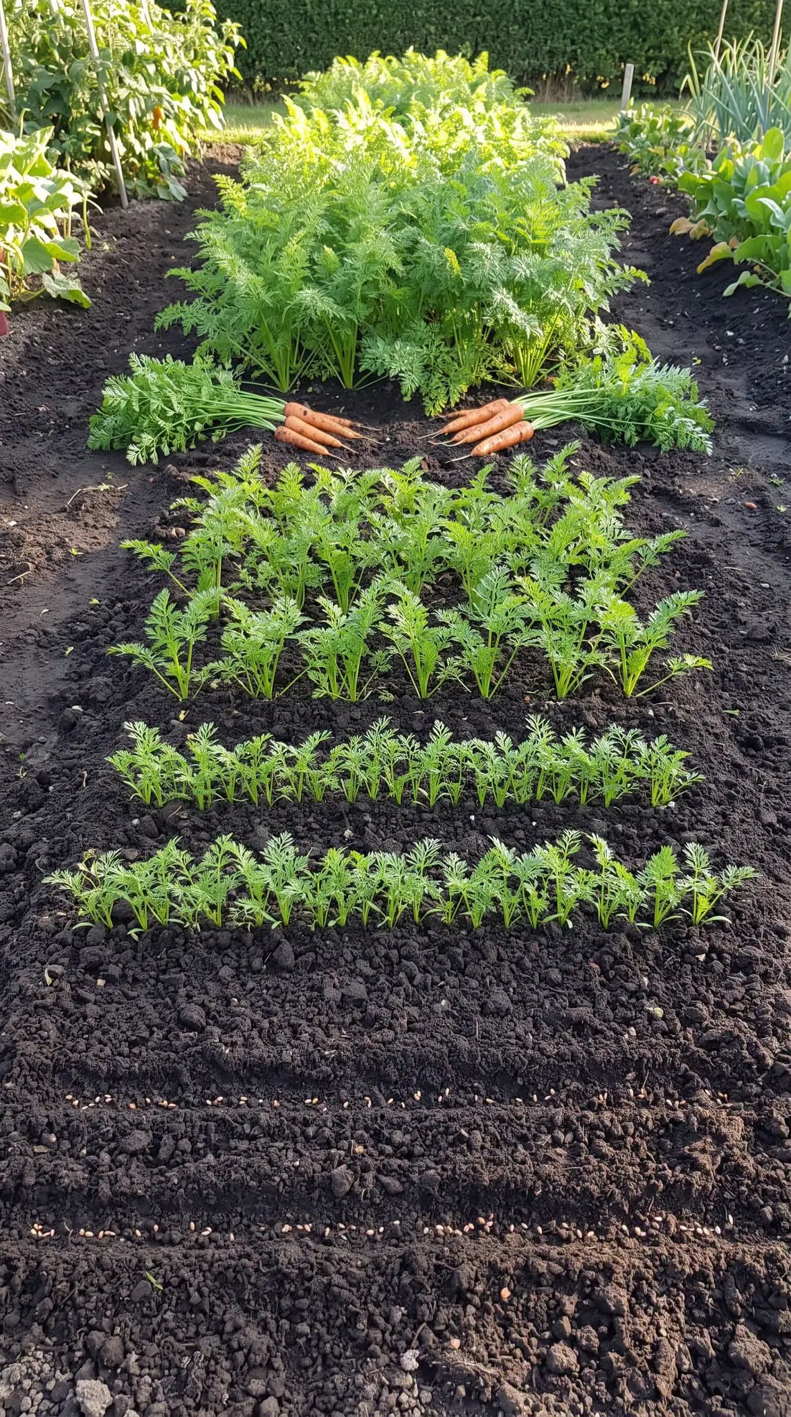 Cenouras em 3 Dias: O Método Inteligente de Semeadura que Garante Germinação Rápida e Canteiros Perfeitos