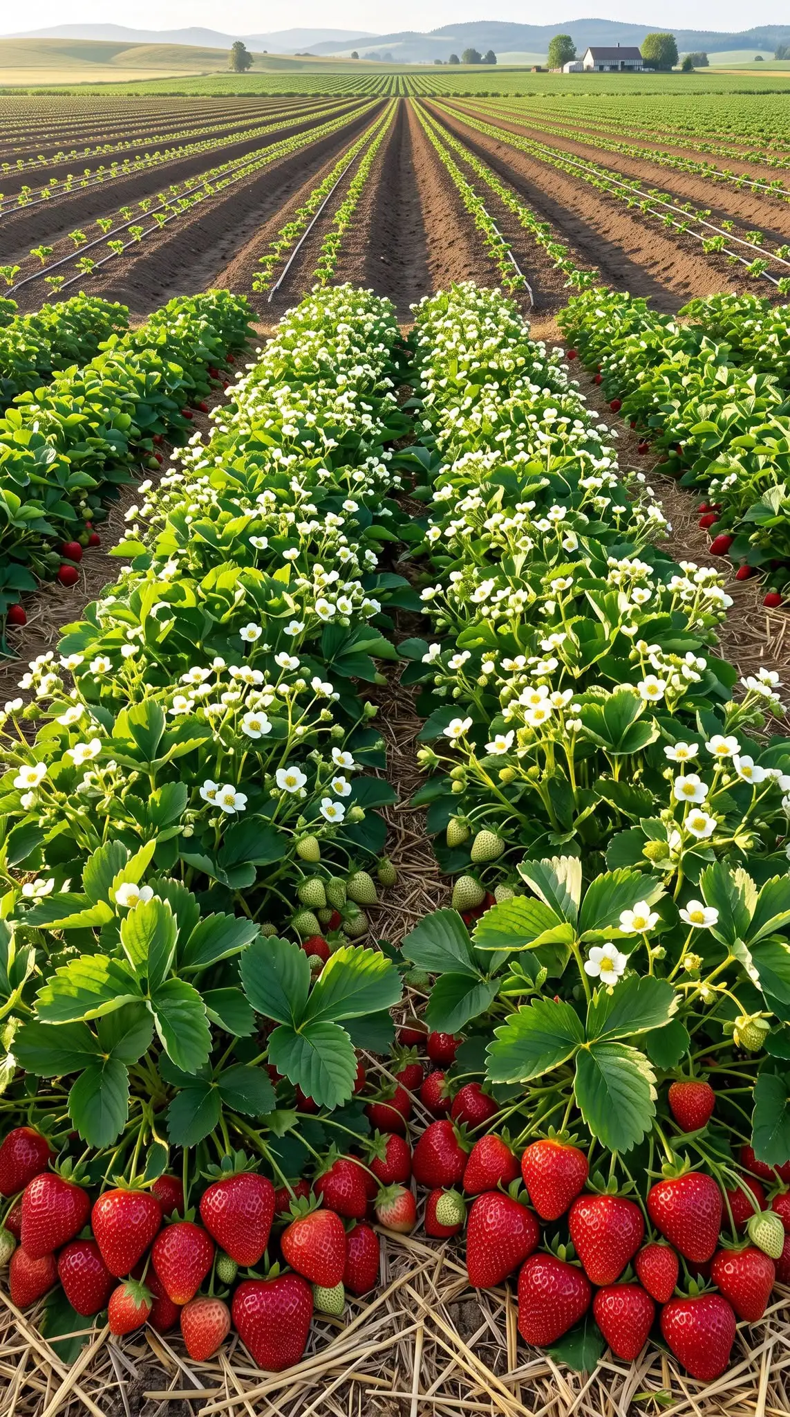 Colheita Farta de Morangos: O Segredo Está no Que Você Faz Durante a Floração